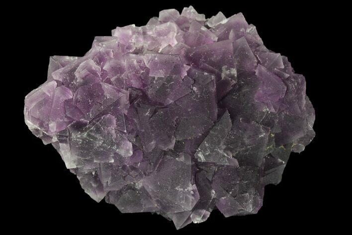 Purple Octahedral Fluorite Crystal Cluster - Highly Fluorescent! #142445